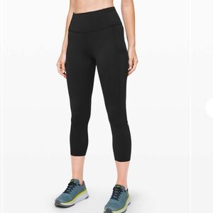 Lululemon Fast and Free High-Rise Crop II 23" *Non-Reflective
Black